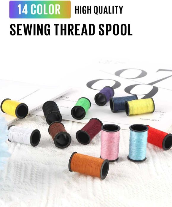 Kit costura 94 peças e acessórios linhas tesouras fio agulha etc -NOVO