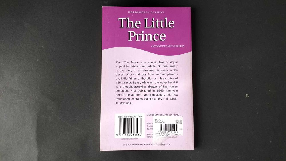 Livro O Pequeno Príncipe em inglês
