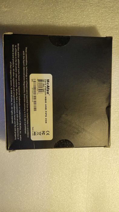 Флешка McAfee Encrypted USB-NBIO-2GBF Zero FtPrint NBIO USB FIPS 2GB