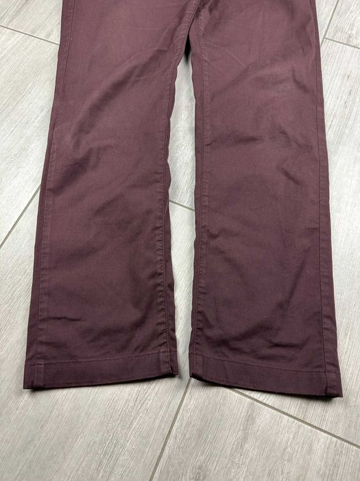 Hugo Boss Spodnie Chino Męskie W32 Bordowe Slim Casual Premium