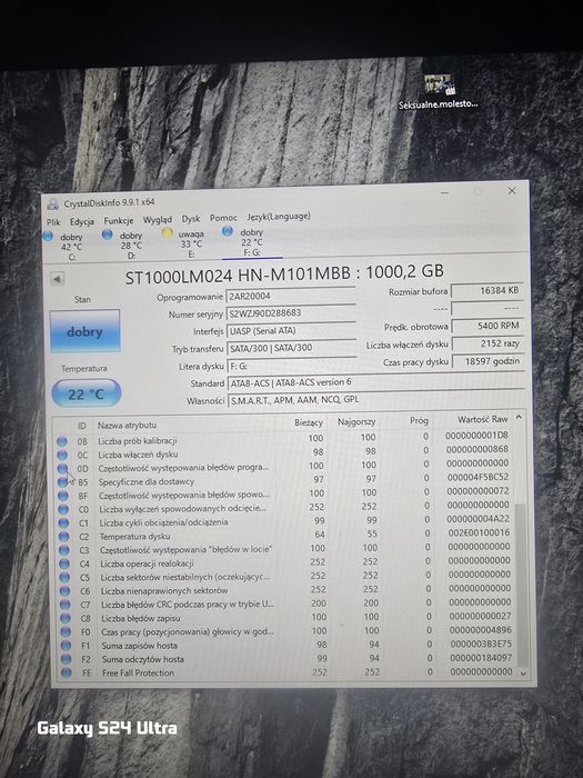 dysk twardy 2.5 Samsung ST1000LM024 1tb
