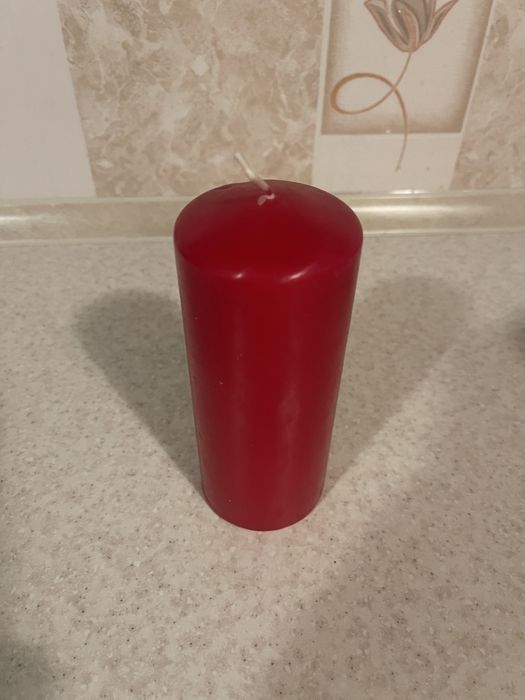 Натуральна воскова свічка. Свічка циліндр. Німеччина.