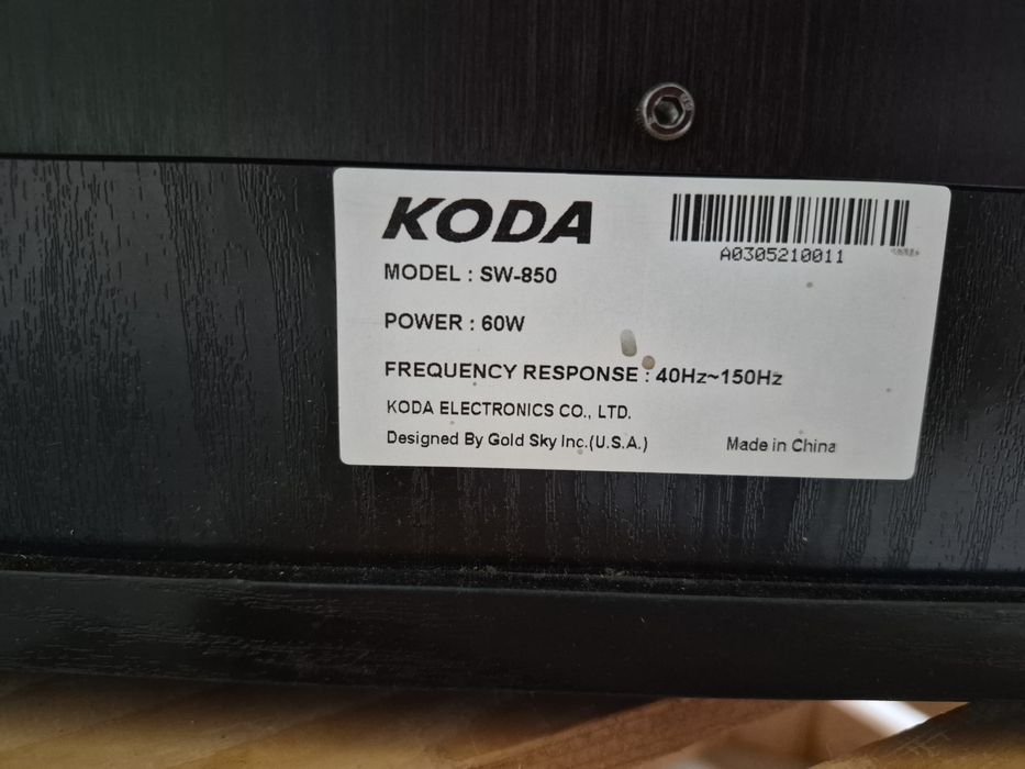Subwoofer Koda SW- 850 Boboszów • OLX.pl