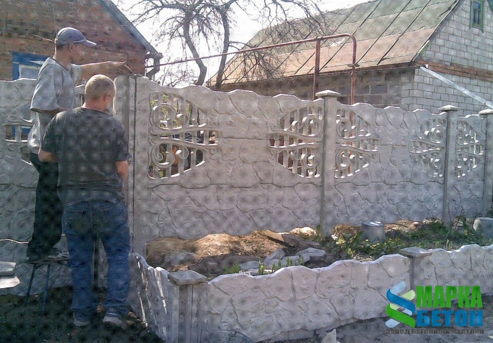 Еврозабор (производство;монтаж и доставка) - завод МАРКА-БЕТОН (Днепр)