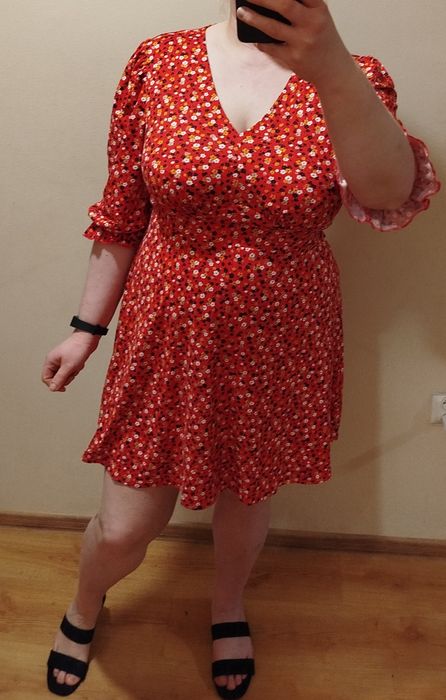 Sukienka na wiosnę z mojej szafy rozmiar 46