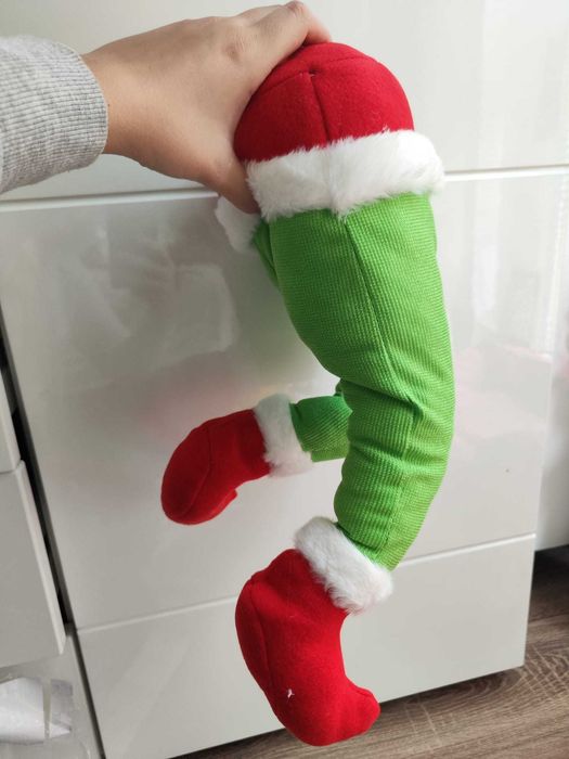 Ozdoba grinch na choinke do wsadzenia w choinke duży tułów