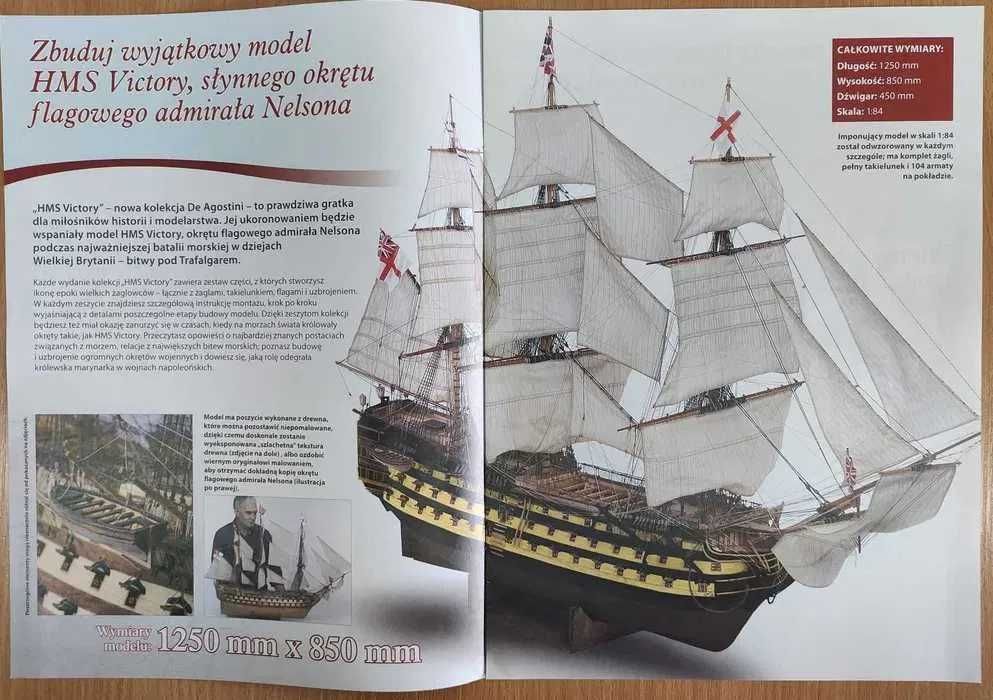 Model HMS VICTORY w skali 1:84 DeAgostini