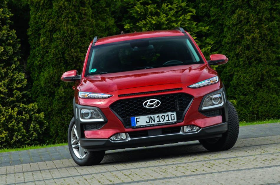 Hyundai Kona bordowa, alusy, navi, stan bdb, z de