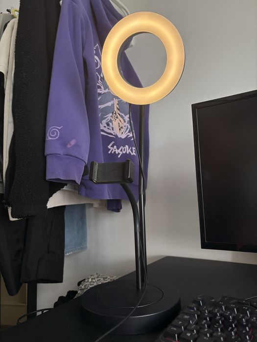 ring light + suporte telemóvel