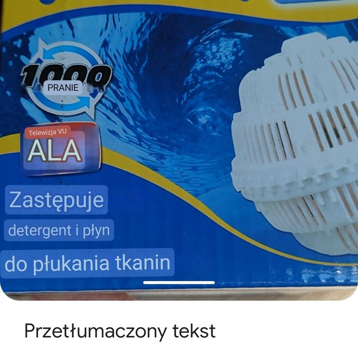 Kula do prania bez detergentu