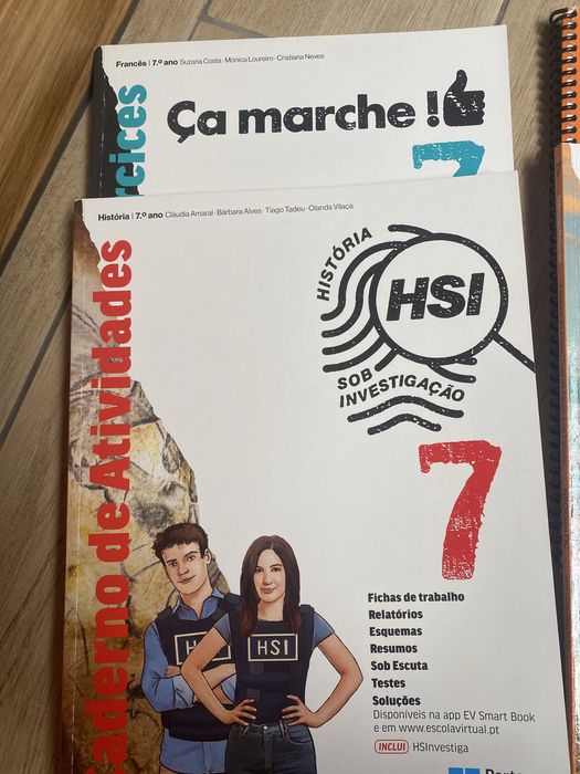 Caderno atividades do 7 ano usado como novos