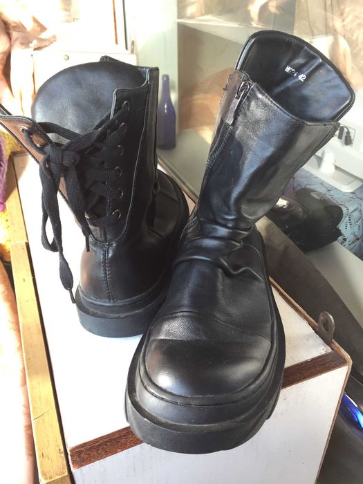 Ботинки (мотоциклетные) кожаные