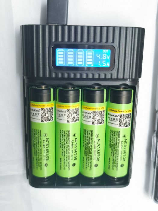 Корпус для 4×18650 з дисплеєм заряду та акумулят. LiitoKala NCR18650B