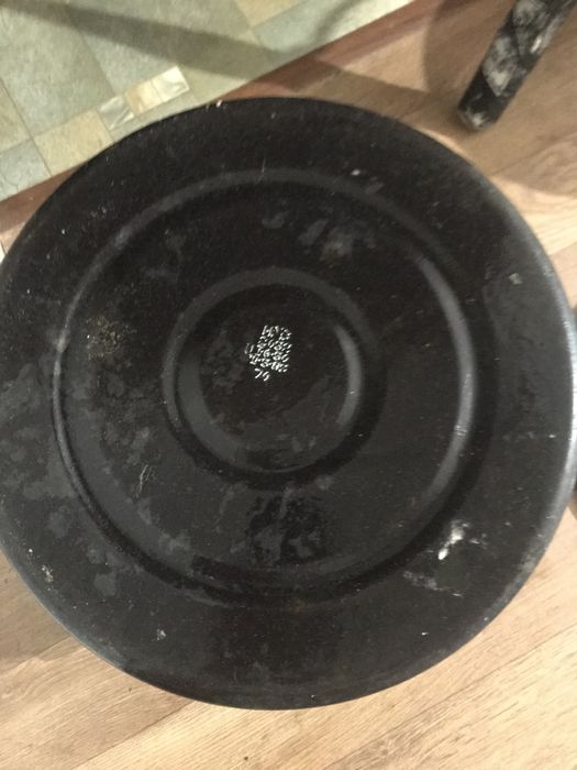 Кастрюля емалированная 40л черная