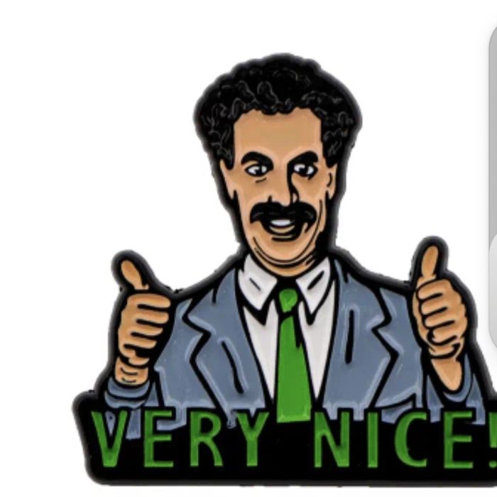 Nowa przypinka Borat Baron Cohen