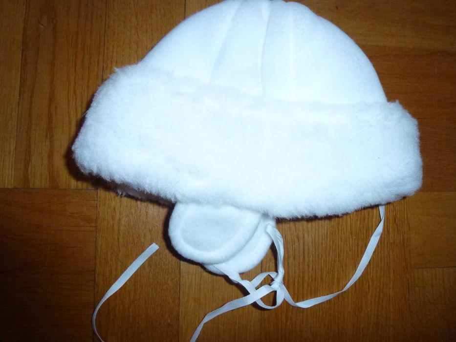 Czapeczka zimowa z futerkiem roz.74 /80