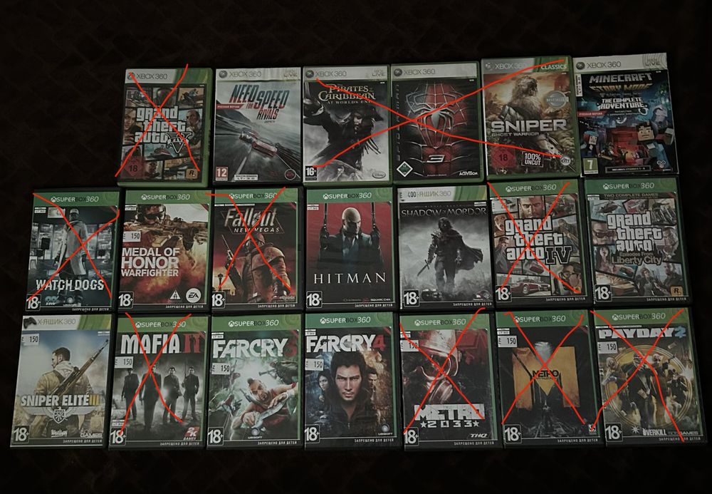 Игры XBOX 360 / диски
