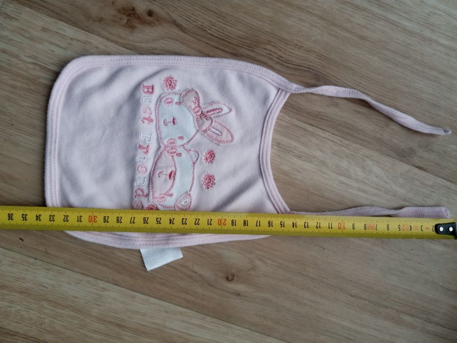 Śliniaczek dziewczęcy niemowlęcy różowy