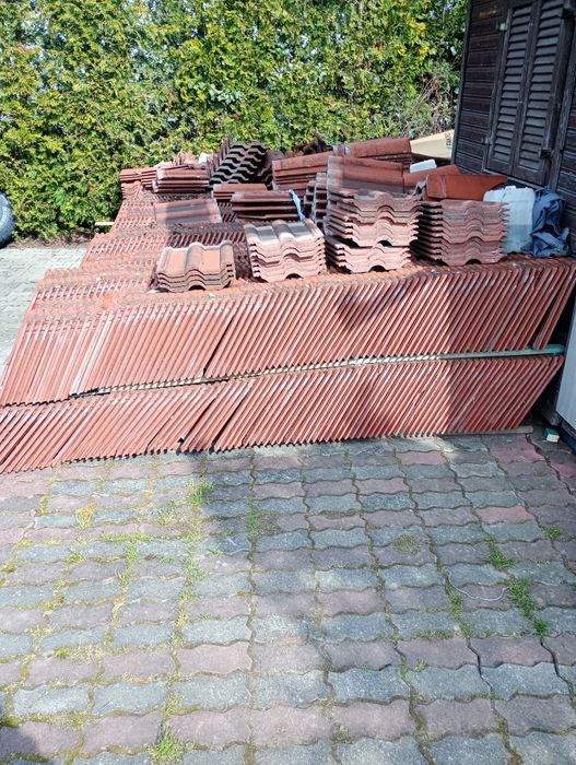 Dachówka betonowa bras czerwona uzywana