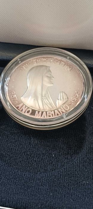 Medalha prata coleção colecionador Ano Mariano