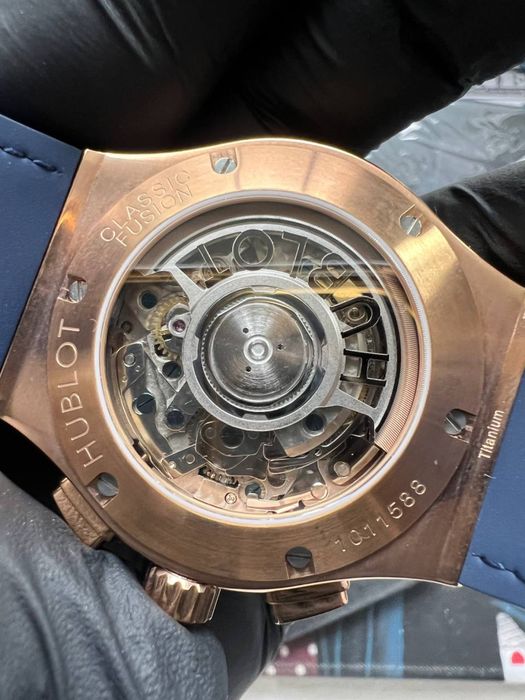 Годинник Hublot Classic Fusion Chronograph King Gold Blue