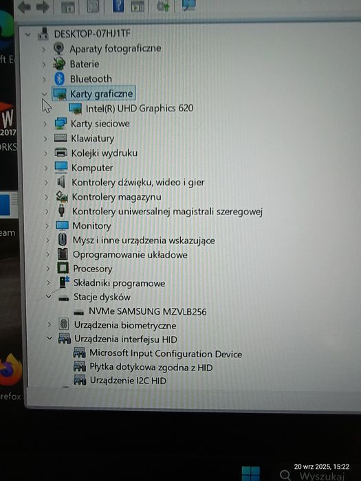 LAPTOP LENOVO IDEAPAD 520S i5-8250 RAM: 8 GB Dysk 256 NVme