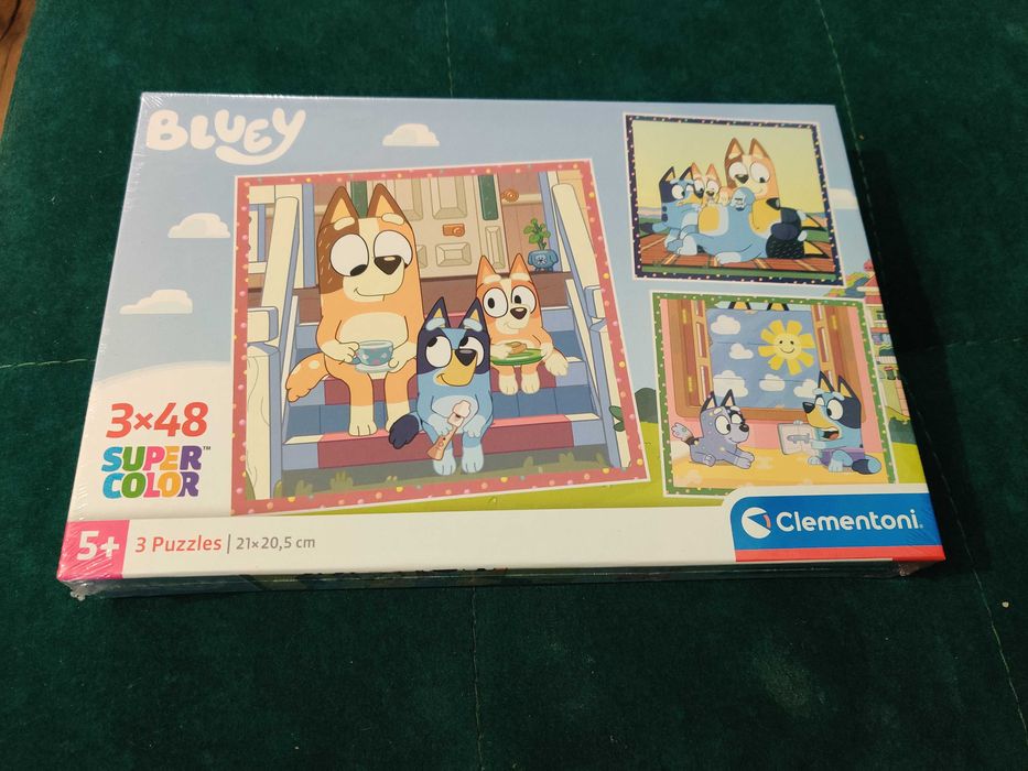 Puzzle 3x48 Super Kolor Bluey