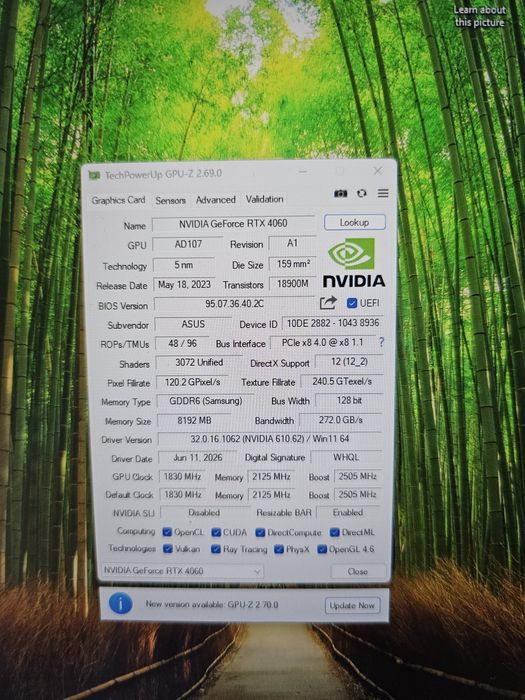 ASUS Dual GeForce RTX 4060 OC V2 8GB GDDR6 – Como Nova com Fatura e Garantia