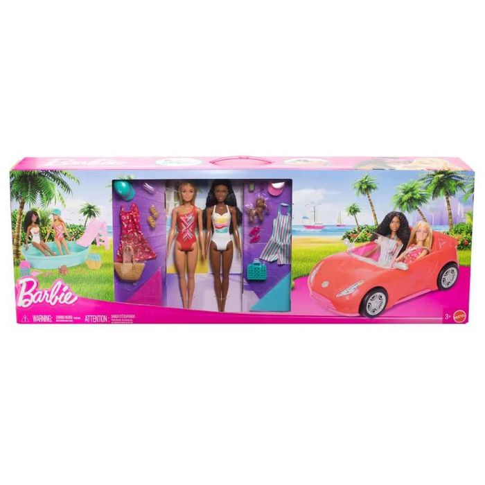 Ігровий набір Барбі Barbie Playset With 2 Dolls, Car, Pool