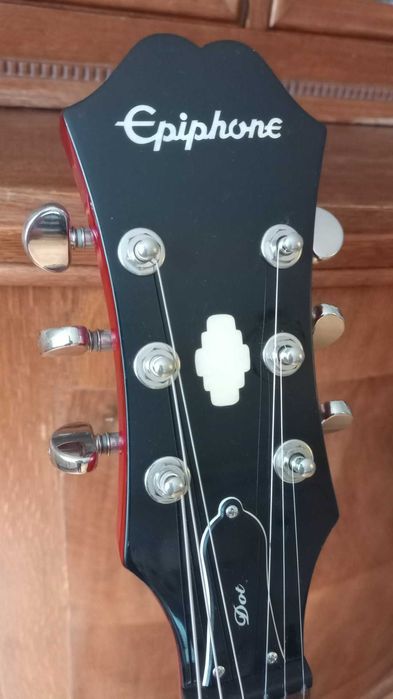 Gitara Epiphone Dot Cherry Red + futerał Ibanez + kabel STAN IDEALNY