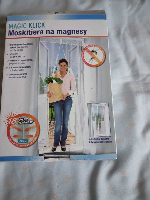 Balkonowa moskitiera na magnesy, NOWA