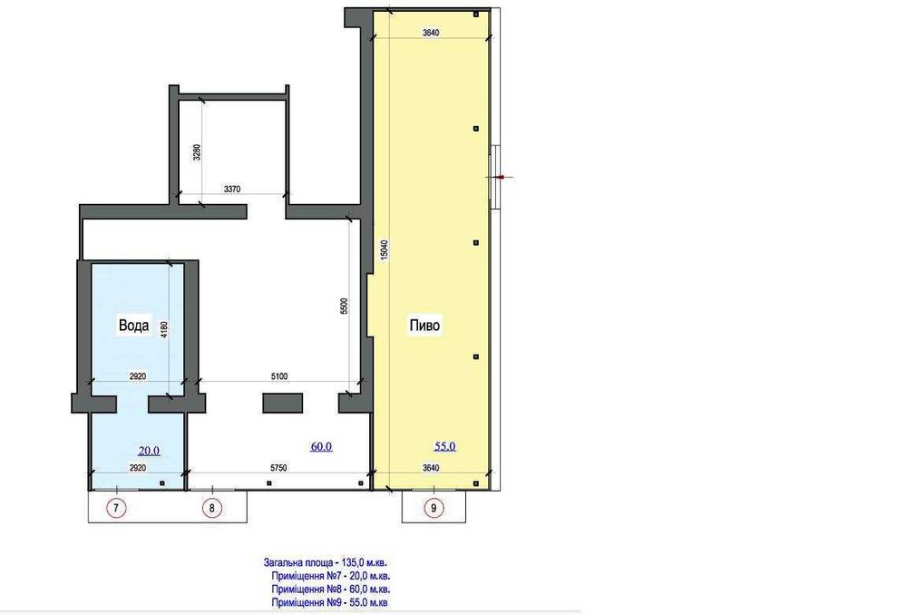 Оренда, кутовий фасад, 55 м2, вул. Афанасьєва