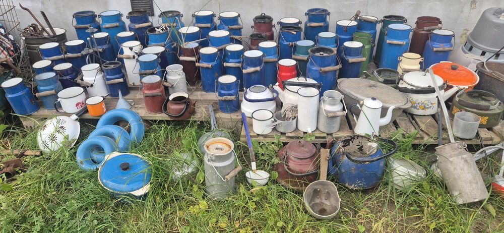 Emalia prl emaliowane naczynia kanka dzban imbryk chochla retro loft