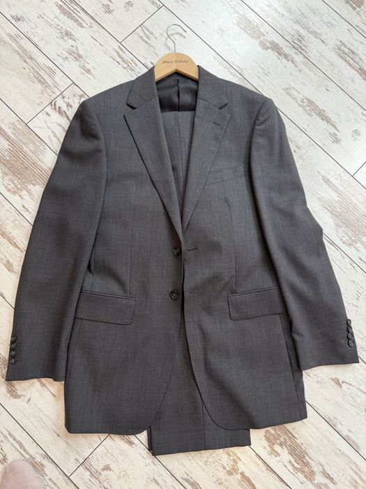 Gagliardi – elegancki męski garnitur z domieszką wełny, szary