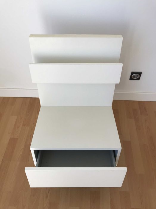 Mesas cabeceira Ikea Malm brancas