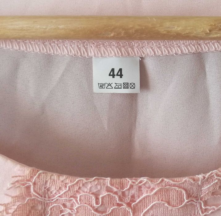 Bluzka pudrowy róż 44