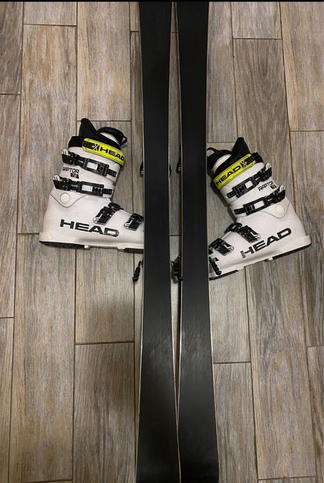 Лижі 144 Head черевики Head raptor , палкиLeki racing,спортцех,FIS,