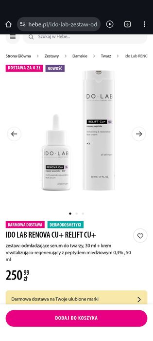 Idolab z Cu serum plus krem