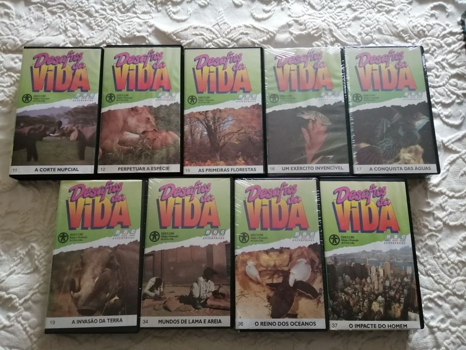 Cassetes VHS - Desafios da Vida BBC