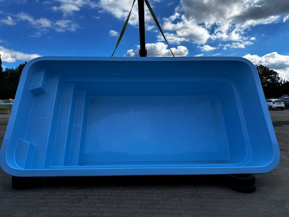 MEGA PROMOCJA, Basen poliestrowy SARAGOSSA 6 X 3X X1,5 z osprzętem !!