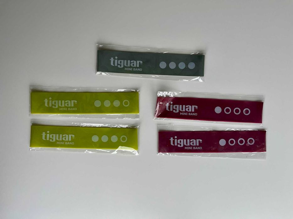 Tiguar Mini Bands – 3 taśmy rozowa, zielona i szata