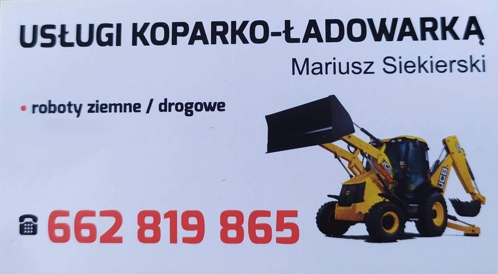 USŁUGI Koparko-Ładowarką