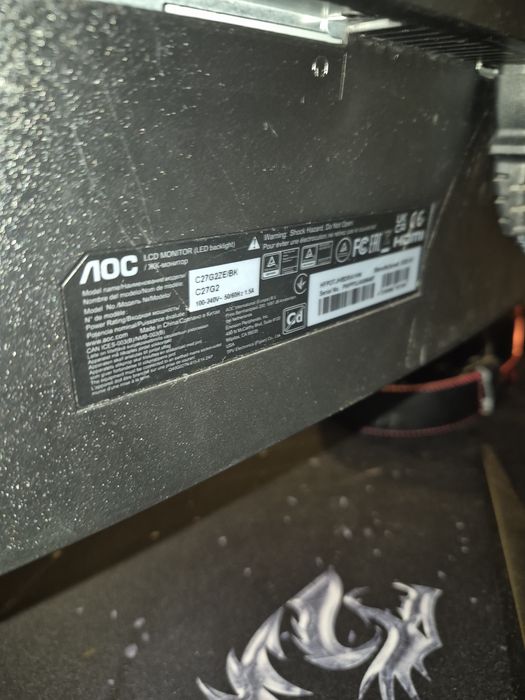 Monitor AOC C27G2ZE/BK 240hz 0.5ms 27 cali