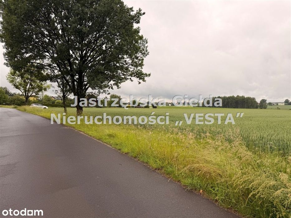 Płaska działka o powierzchni 1252 mkw.