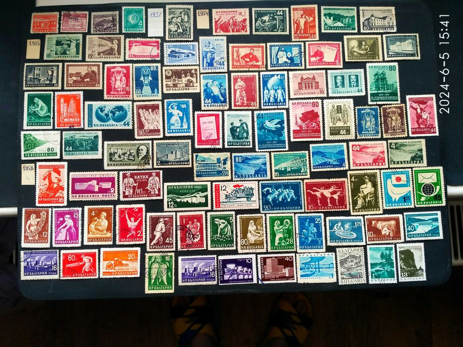 Марки Болгарии с 50-годов.Кубы.