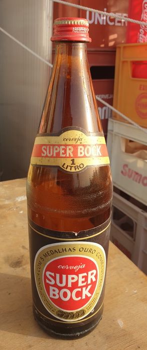 Garrafa antiga da super bock