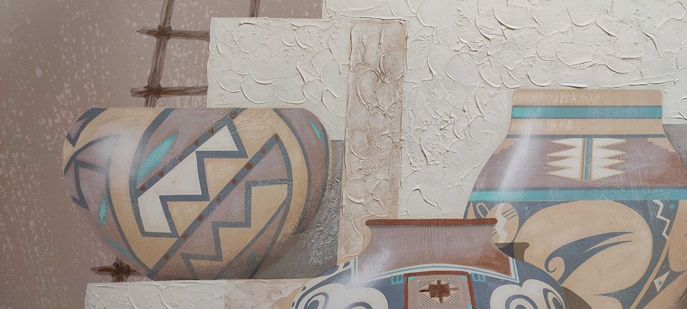 Duży obraz, olej, płótno