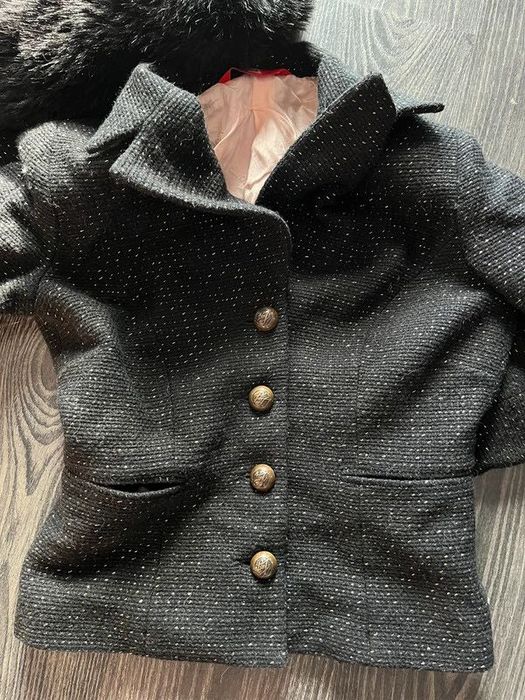 Liu jo żakiet marynarka vintage obszyta złotą nitką