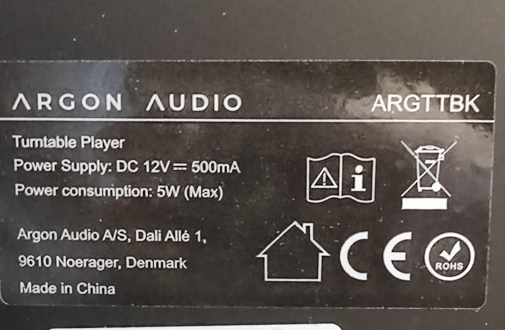 Gramofon Argon Audio TT