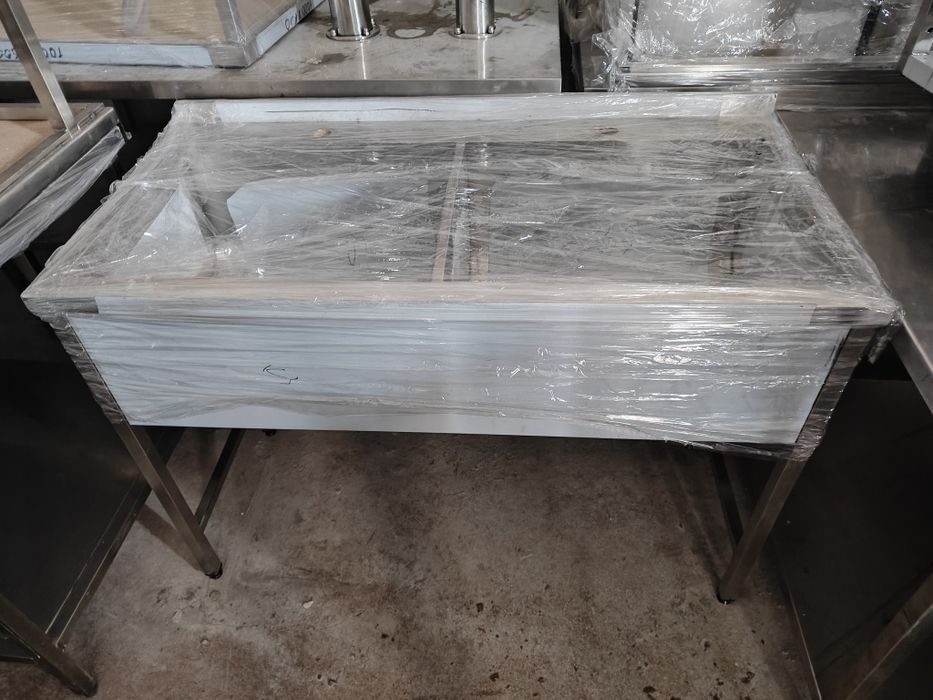 Ванна миюча одинарна/подвійна/ зі столом бу нержавіючі